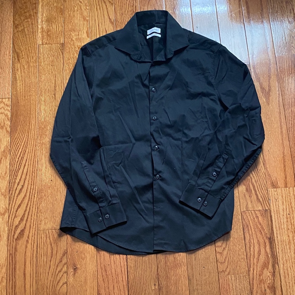 Calvin Klein Black Dress Shirt for Men